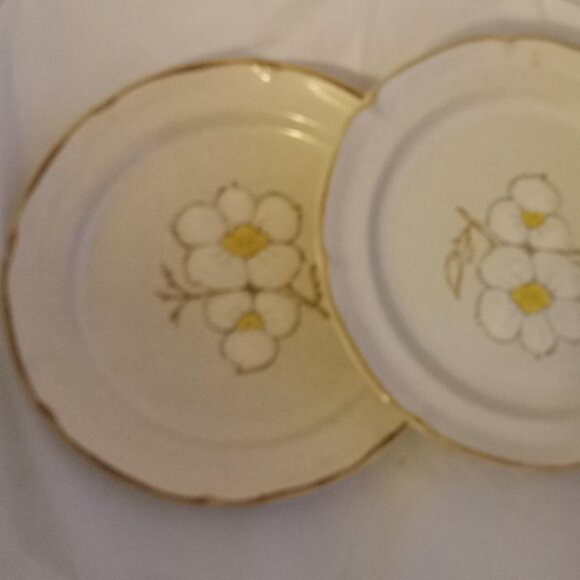 Eterna Bistro Stoneware Amsterdam vintage snack plates floral design - Picture 3 of 6